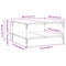 vidaXL Coffee Table Artisan oak 80 x 80 x 40 cm Engineered wood