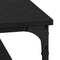 vidaXL Coffee Table Black oak 80 x 80 x 40 cm Engineered wood