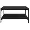 vidaXL Coffee Table Black oak 80 x 80 x 40 cm Engineered wood
