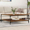 vidaXL Coffee Table Old wood 100 x 100 x 40 cm Engineered wood