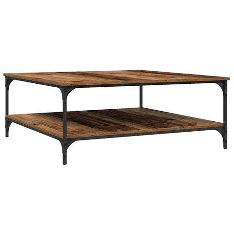 vidaXL Coffee Table Old wood 100 x 100 x 40 cm Engineered wood