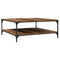 vidaXL Coffee Table Old wood 100 x 100 x 40 cm Engineered wood