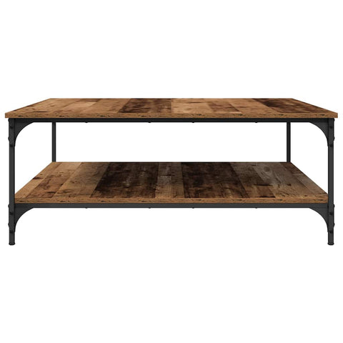vidaXL Coffee Table Old wood 100 x 100 x 40 cm Engineered wood