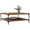 vidaXL Coffee Table Old wood 100 x 100 x 40 cm Engineered wood