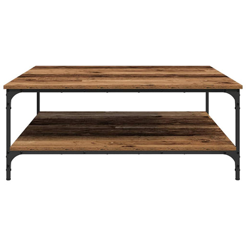 vidaXL Coffee Table Old wood 100 x 100 x 40 cm Engineered wood