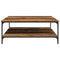 vidaXL Coffee Table Old wood 100 x 100 x 40 cm Engineered wood