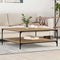 vidaXL Coffee Table Artisan oak 100 x 100 x 40 cm Engineered wood