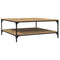 vidaXL Coffee Table Artisan oak 100 x 100 x 40 cm Engineered wood
