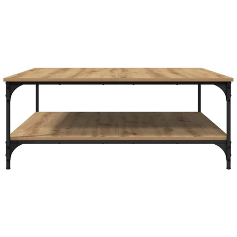 vidaXL Coffee Table Artisan oak 100 x 100 x 40 cm Engineered wood