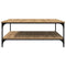 vidaXL Coffee Table Artisan oak 100 x 100 x 40 cm Engineered wood