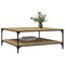 vidaXL Coffee Table Artisan oak 100 x 100 x 40 cm Engineered wood