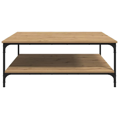 vidaXL Coffee Table Artisan oak 100 x 100 x 40 cm Engineered wood