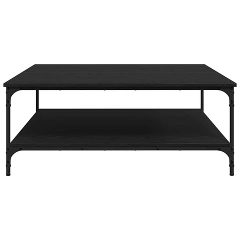 vidaXL Coffee Table Black oak 100 x 100 x 40 cm Engineered wood