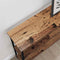 vidaXL Console Table with Shelf Old wood 100 x 22.5 x 75 cm