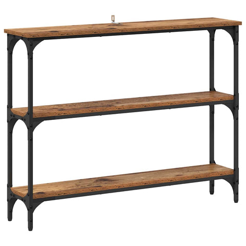 vidaXL Console Table Old wood 100 x 22.5 x 75 cm Engineered wood