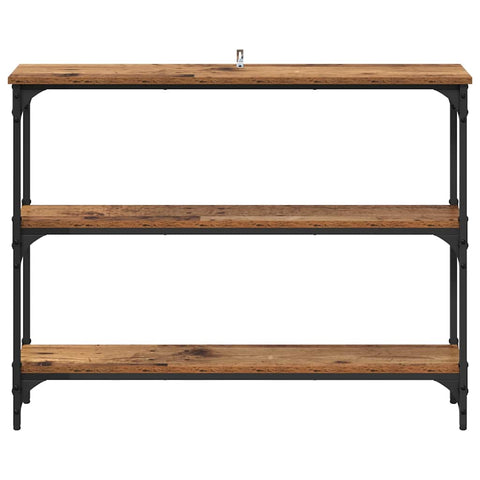 vidaXL Console Table Old wood 100 x 22.5 x 75 cm Engineered wood
