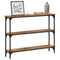 vidaXL Console Table Old wood 100 x 22.5 x 75 cm Engineered wood