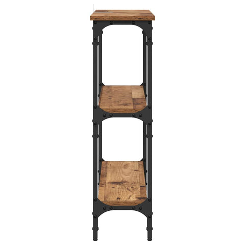 vidaXL Console Table Old wood 100 x 22.5 x 75 cm Engineered wood