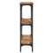 vidaXL Console Table Old wood 100 x 22.5 x 75 cm Engineered wood