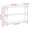 vidaXL Console Table Old wood 100 x 22.5 x 75 cm Engineered wood