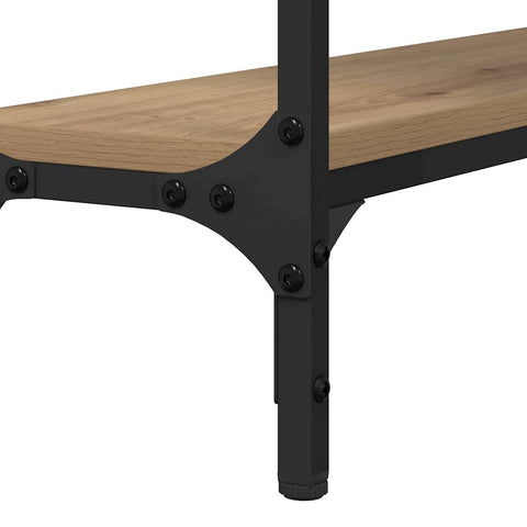 vidaXL Console Table Artisan oak 100 x 22.5 x 75 cm Engineered wood