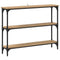 vidaXL Console Table Artisan oak 100 x 22.5 x 75 cm Engineered wood