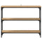 vidaXL Console Table Artisan oak 100 x 22.5 x 75 cm Engineered wood