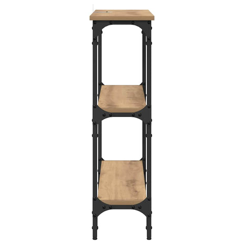 vidaXL Console Table Artisan oak 100 x 22.5 x 75 cm Engineered wood