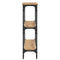 vidaXL Console Table Artisan oak 100 x 22.5 x 75 cm Engineered wood
