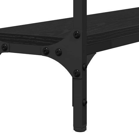 vidaXL Console Table Black oak 100 x 22.5 x 75 cm Engineered wood