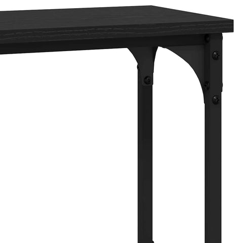 vidaXL Console Table Black oak 100 x 22.5 x 75 cm Engineered wood