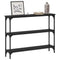 vidaXL Console Table Black oak 100 x 22.5 x 75 cm Engineered wood