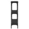 vidaXL Console Table Black oak 100 x 22.5 x 75 cm Engineered wood
