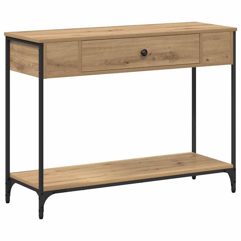 vidaXL Console Table Artisan oak 100 x 34.5 x 75 cm Engineered wood