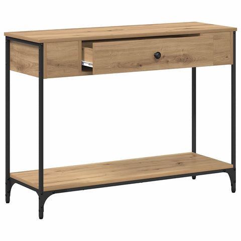 vidaXL Console Table Artisan oak 100 x 34.5 x 75 cm Engineered wood