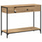 vidaXL Console Table Artisan oak 100 x 34.5 x 75 cm Engineered wood
