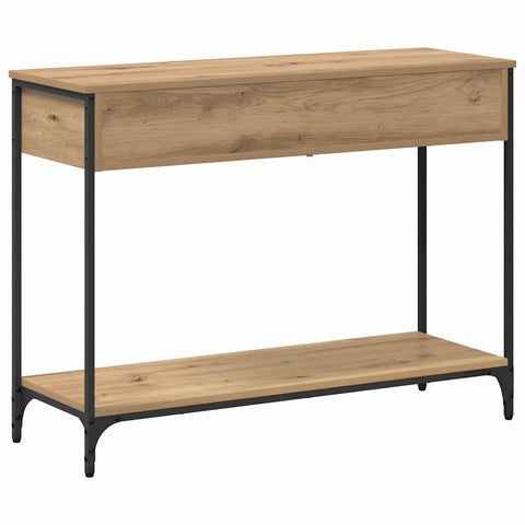 vidaXL Console Table Artisan oak 100 x 34.5 x 75 cm Engineered wood