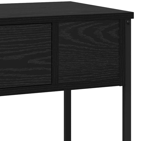 vidaXL Console Table Black oak 100 x 34.5 x 75 cm Engineered wood