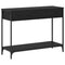 vidaXL Console Table Black oak 100 x 34.5 x 75 cm Engineered wood