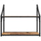 vidaXL Wall Shelf with Shelf Old wood 60 x 21 x 51 cm Engineered wood