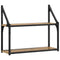 vidaXL Wall Shelf Artisan oak 60 x 21 x 51 cm Engineered wood