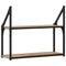 vidaXL Wall Shelf Artisan oak 60 x 21 x 51 cm Engineered wood
