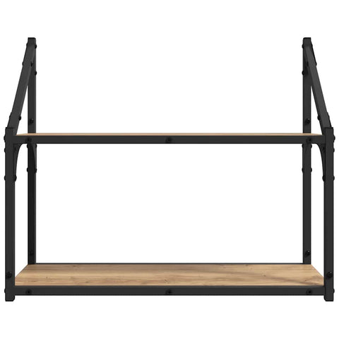 vidaXL Wall Shelf Artisan oak 60 x 21 x 51 cm Engineered wood