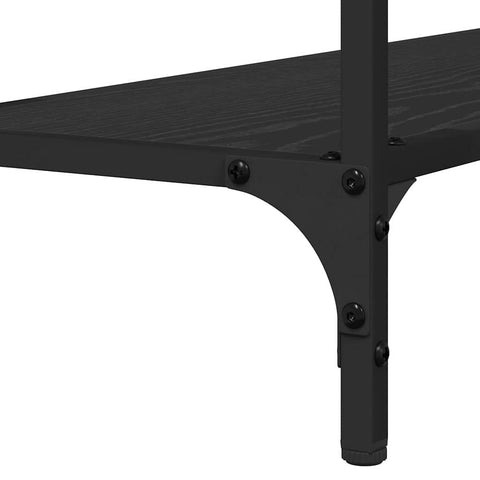 vidaXL Console Table Black oak 101 x 30.5 x 75 cm Engineered wood