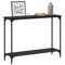 vidaXL Console Table Black oak 101 x 30.5 x 75 cm Engineered wood