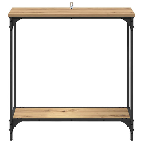 vidaXL Console Table Artisan oak 75 x 30.5 x 75 cm Engineered wood