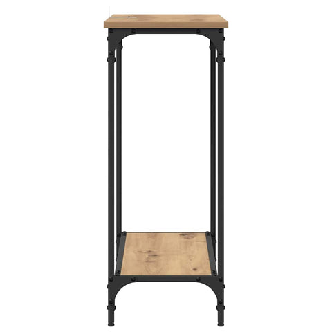 vidaXL Console Table Artisan oak 75 x 30.5 x 75 cm Engineered wood