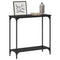 vidaXL Console Table Black oak 75 x 30.5 x 75 cm Engineered wood