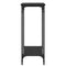 vidaXL Console Table Black oak 75 x 30.5 x 75 cm Engineered wood