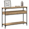 vidaXL Console Table Artisan oak 100 x 29 x 75 cm Engineered wood